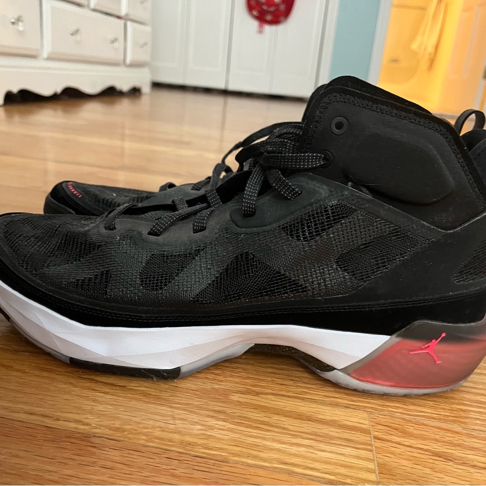 Air Jordan Black and Red Sneakers